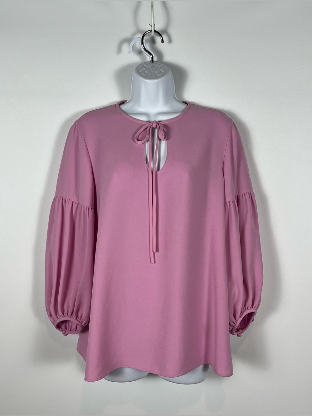 Lafayette 148 New York Dusty Rose Tie-Neck Blouse Women’s Size Medium